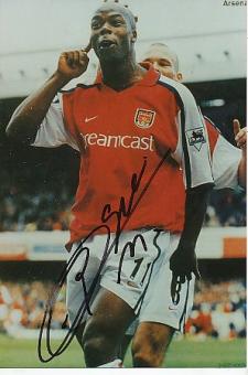 Sylvain Wiltord  FC Arsenal London & Frankreich   Fußball Autogramm Foto original signiert 
