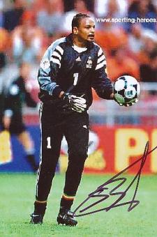 Bernard Lama  Frankreich Weltmeister WM 1998  Fußball Autogramm Foto original signiert 