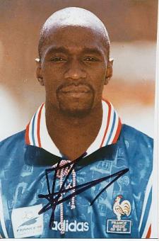 Claude Makelele  Frankreich   Fußball Autogramm Foto original signiert 