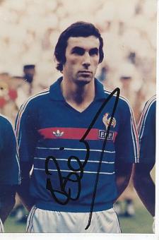 Maxime Bossis  Frankreich Europameister EM 1984  Fußball Autogramm Foto original signiert 