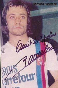 Bernard Lacombe  Olympique Lyon  & Frankreich   Fußball Autogramm Foto original signiert 
