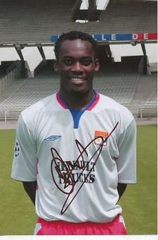Michael Essien  Olympique Lyon  Fußball Autogramm Foto original signiert 