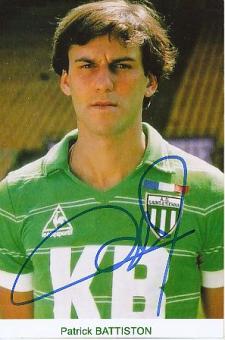 Patrick Battiston   AS Saint-Etienne  Fußball Autogramm Foto original signiert 
