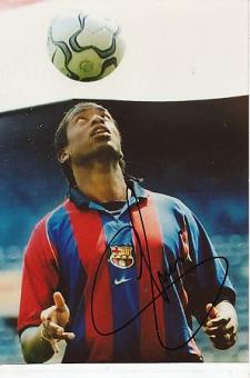 Philippe Christanval  FC Barcelona  Fußball Autogramm Foto original signiert 