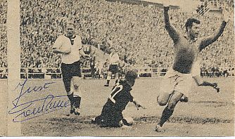 Just Fontaine Frankreich WM 1958   Fußball Autogramm Bild  original signiert 
