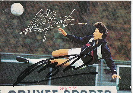 Marco van Basten  Holland Europameister EM 1988  Fußball Autogrammkarte original signiert 
