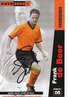 Frank De Boer   Holland   Fußball Autogrammkarte original signiert 