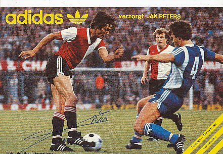 Jan Peters   Holland  Fußball Autogrammkarte original signiert 