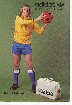 Piet Schrijvers † 2022   Holland  WM 1978  Fußball Autogrammkarte original signiert 