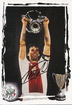 Marco Van Basten  Ajax Amsterdam  Fußball Autogrammkarte original signiert 