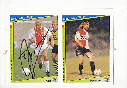 Dennis Bergkamp  Ajax Amsterdam  Fußball Autogrammkarte original signiert 