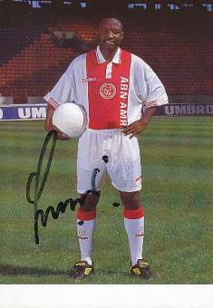 Tijani Babangida  Ajax Amsterdam  Fußball Autogrammkarte original signiert 