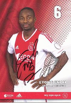 Eyong Enoh  Ajax Amsterdam  Fußball Autogrammkarte original signiert 