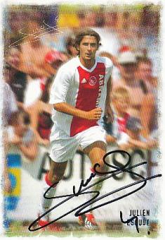 Julien Escude  Ajax Amsterdam  Fußball Autogrammkarte original signiert 