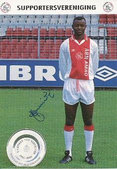 Finidi George  Ajax Amsterdam  Fußball Autogrammkarte original signiert 