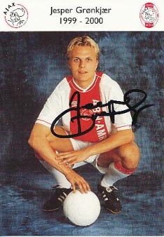 Jesper Gronkjaer   Ajax Amsterdam  Fußball Autogrammkarte original signiert 