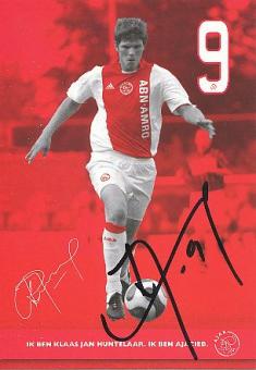 Klaas Jan Huntelaar   Ajax Amsterdam  Fußball Autogrammkarte original signiert 