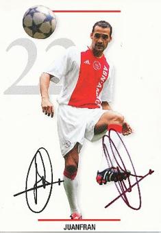 Juanfran   Ajax Amsterdam  Fußball Autogrammkarte original signiert 