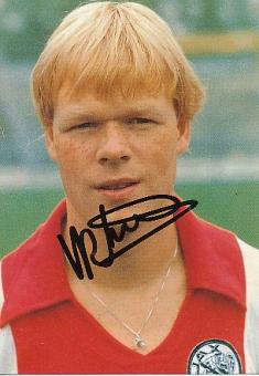 Ronald Koeman  Ajax Amsterdam  Fußball Autogrammkarte original signiert 