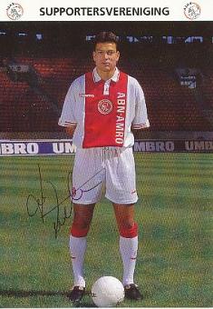 Jari Litmanen  Ajax Amsterdam  Fußball Autogrammkarte original signiert 