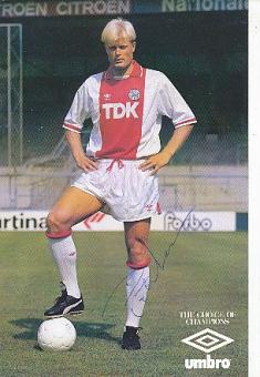 Peter Larsson  Ajax Amsterdam  Fußball Autogrammkarte original signiert 