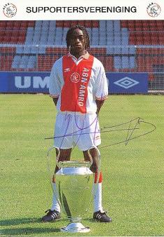 Kiki Musampa   Ajax Amsterdam  Fußball Autogrammkarte original signiert 