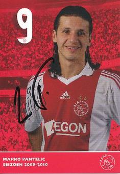 Marko Pantelic  Ajax Amsterdam  Fußball Autogrammkarte original signiert 