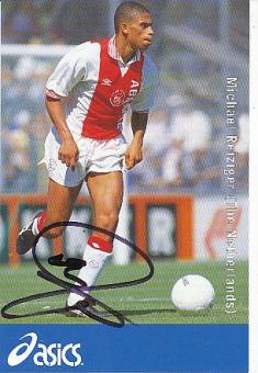 Michael Reiziger  Ajax Amsterdam  Fußball Autogrammkarte original signiert 
