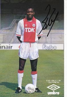 Bryan Roy  Ajax Amsterdam  Fußball Autogrammkarte original signiert 