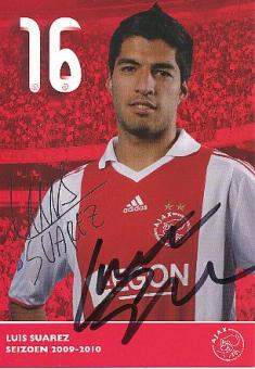 Luis Suarez  Ajax Amsterdam  Fußball Autogrammkarte original signiert 