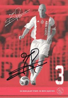 Jaap Stam  Ajax Amsterdam  Fußball Autogrammkarte original signiert 