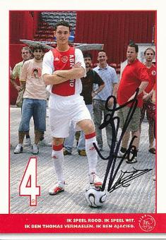 Thomas Vermaelen   Ajax Amsterdam  Fußball Autogrammkarte original signiert 