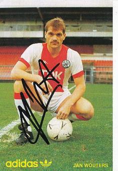 Jan Wouters   Ajax Amsterdam  Fußball Autogrammkarte original signiert 