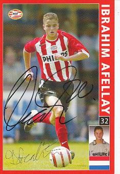 Ibrahim Afellay   PSV Eindhoven  Fußball Autogrammkarte original signiert 