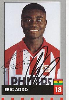 Eric Addo   PSV Eindhoven  Fußball Autogrammkarte original signiert 