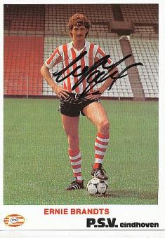 Ernie Brandts   PSV Eindhoven  Fußball Autogrammkarte original signiert 