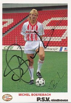 Michel Boerebach   PSV Eindhoven  Fußball Autogrammkarte original signiert 