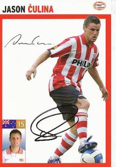 Jason Culina   PSV Eindhoven  Fußball Autogrammkarte original signiert 