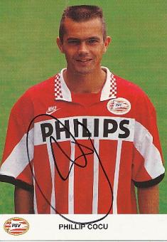 Phillip Cocu   PSV Eindhoven  Fußball Autogrammkarte original signiert 