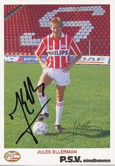 Jules Ellermann  PSV Eindhoven  Fußball Autogrammkarte original signiert 