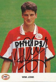 Wim Jonk  PSV Eindhoven  Fußball Autogrammkarte original signiert 