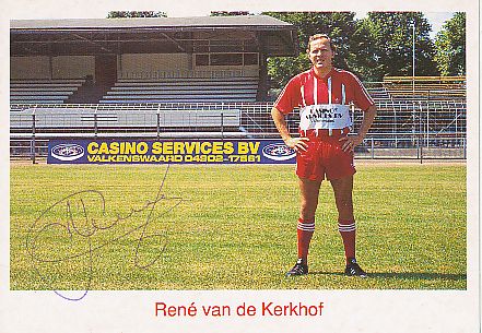 Rene van de Kerkhof  PSV Eindhoven  Fußball Autogrammkarte original signiert 