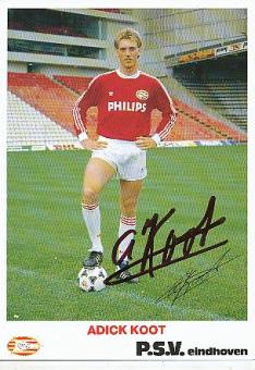 Adick Koot  PSV Eindhoven  Fußball Autogrammkarte original signiert 