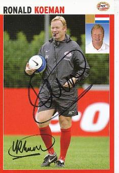 Ronald Koeman  PSV Eindhoven  Fußball Autogrammkarte original signiert 