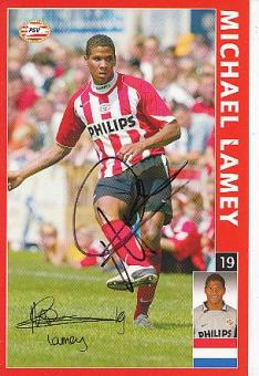 Michael Lamey  PSV Eindhoven  Fußball Autogrammkarte original signiert 