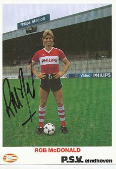 Rob McDonald  PSV Eindhoven  Fußball Autogrammkarte original signiert 