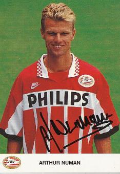 Arthur Numan  PSV Eindhoven  Fußball Autogrammkarte original signiert 