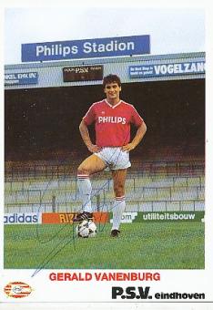 Gerald Vanenburg  PSV Eindhoven  Fußball Autogrammkarte original signiert 