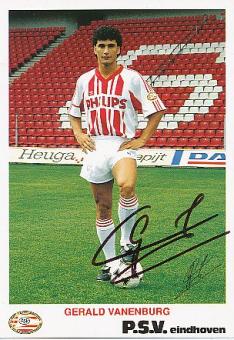 Gerald Vanenburg  PSV Eindhoven  Fußball Autogrammkarte original signiert 