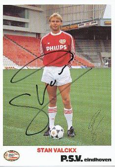 Stan Valckx  PSV Eindhoven  Fußball Autogrammkarte original signiert 